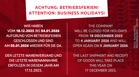 Image Achtung: Betriebsferien!